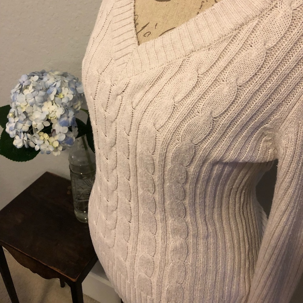 1[Faded Glory] Cable knit sweater - Picture 2 of 4